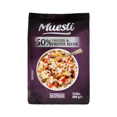Muesli 50% frutas y frutos secos
