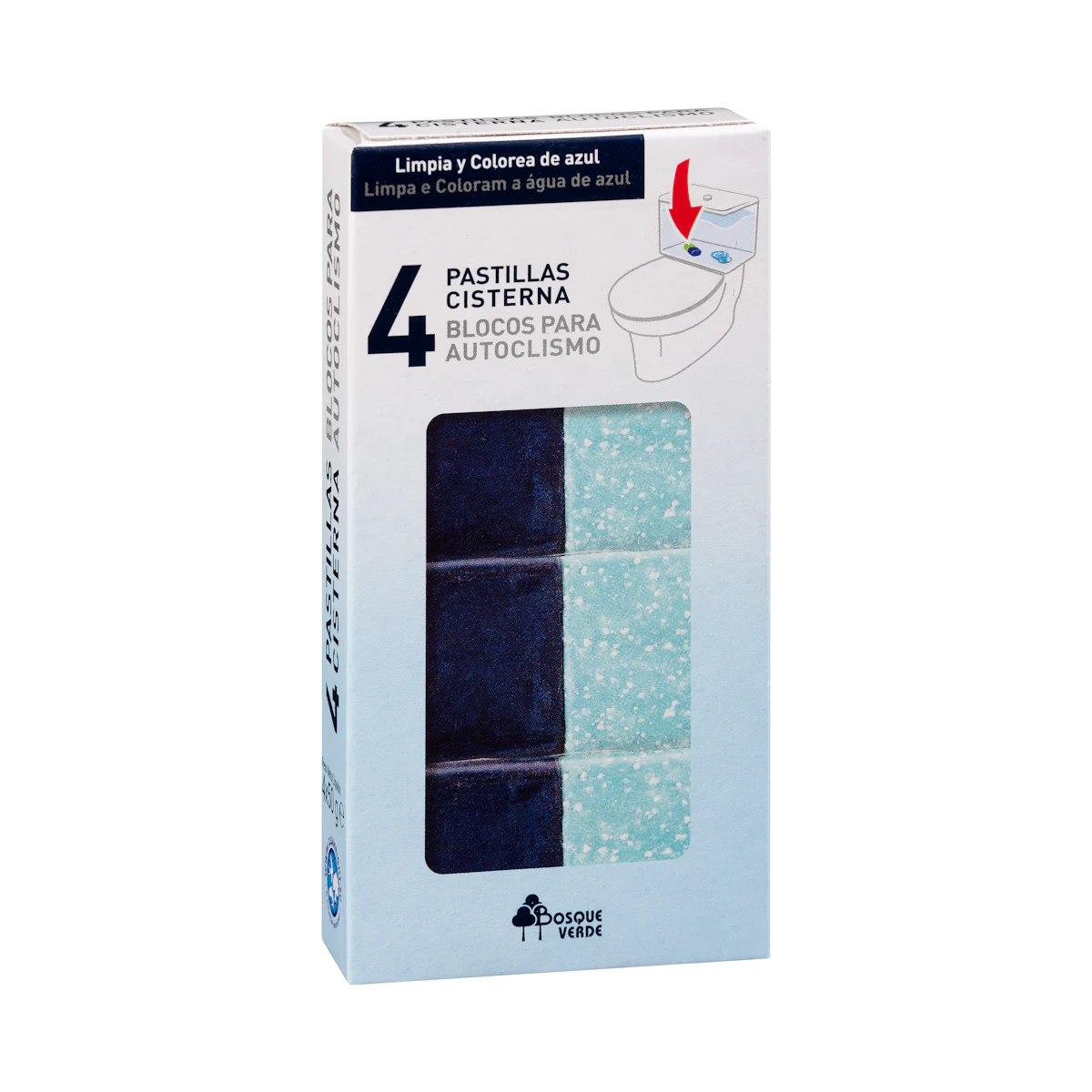 Pastillas cisterna Bosque Verde – Mercadona – صورة إعلانية للمنتج