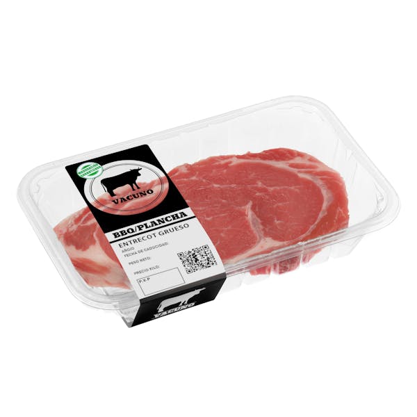 Entrecot de vacuno añojo grueso para barbacoa o plancha