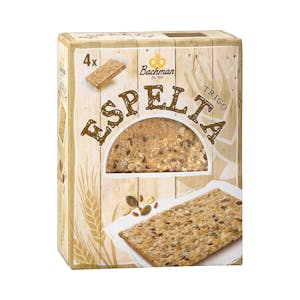 Crackers integrales de espelta Bachman