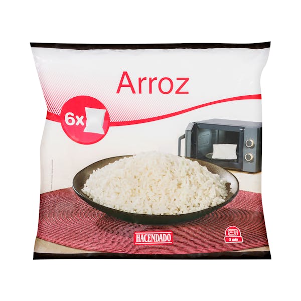 Arroz para microondas Hacendado ultracongelado