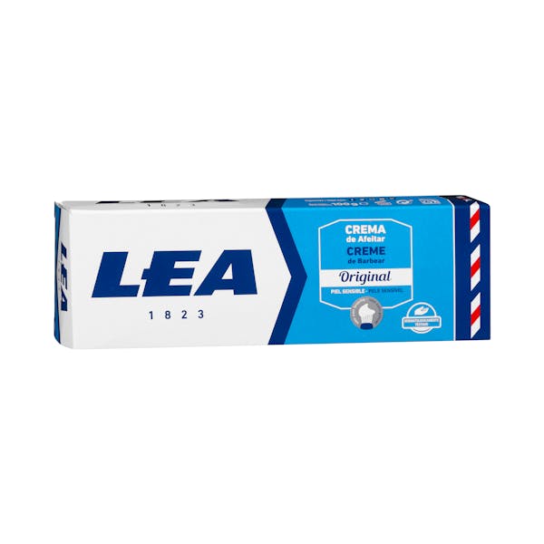 Crema de afeitar piel sensible Original Lea uso con brocha