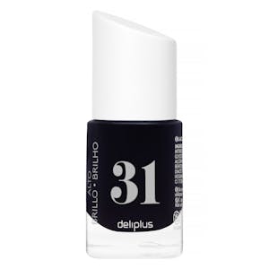 Laca de uñas alto brillo Deliplus 31 negro místico