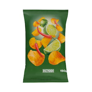 Patatas fritas sabor chili y lima Hacendado