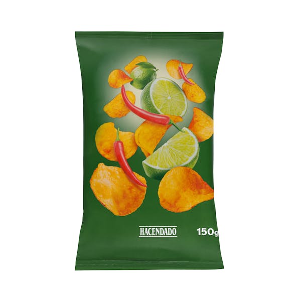 Imagen de Patatas fritas sabor chili y lima Hacendado