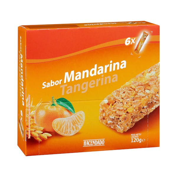 Imagen de Barritas de cereales sabor mandarina Hacendado