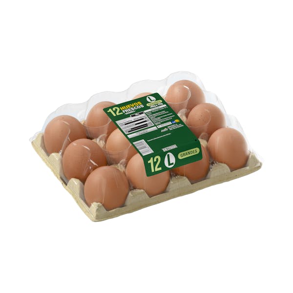 Huevos grandes L 12 ud. en Mercadona