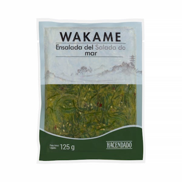 Imagen de Wakame ensalada de alga marina Hacendado congelada