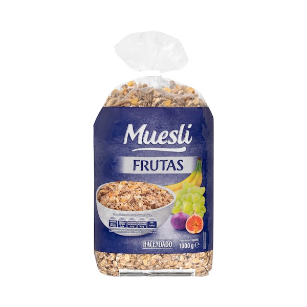 Muesli Hacendado con frutas