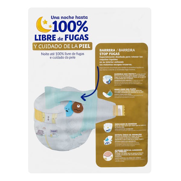 Pañales bebé talla 2 Dodot Sensitive de 4-8 kg