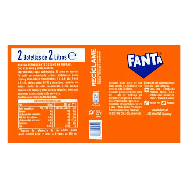 Refresco Fanta naranja