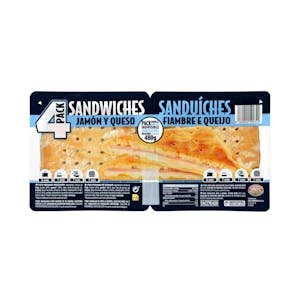 Sándwiches jamón y queso Hacendado
