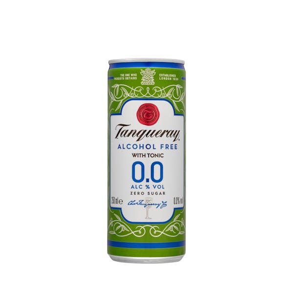 Bebida 0,0% sin alcohol Tanqueray con tónica