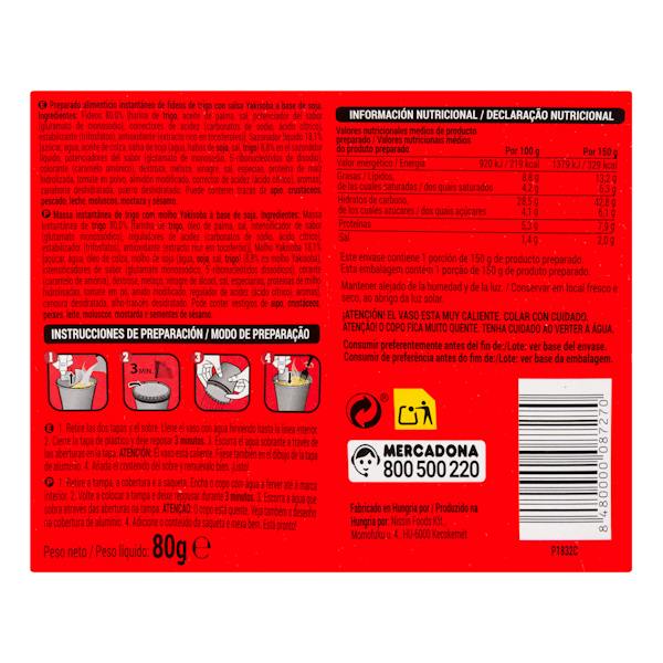 Etiqueta / ingredientes