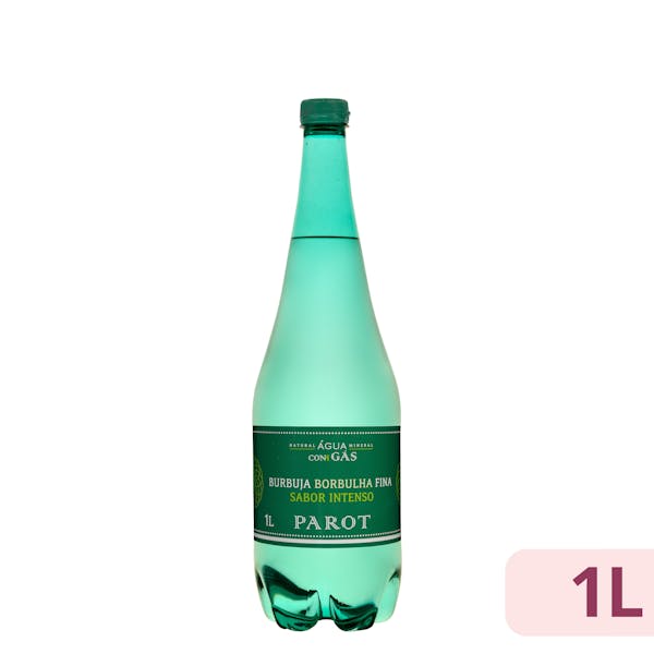 Agua mineral con gas grande Parot