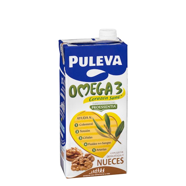 Bebida láctea Omega 3 Puleva con nueces y leche desnatada