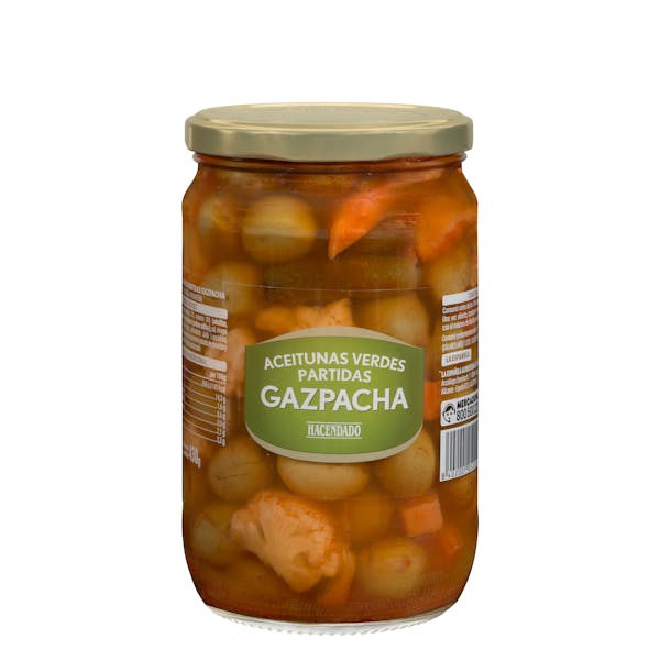 Imagen de Aceitunas verdes Gazpacha Hacendado partidas