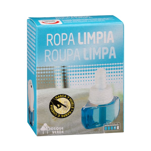 Recambio ambientador eléctrico Ropa Limpia Bosque Verde