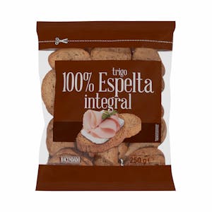 Pan tostado 100% espelta integral Hacendado