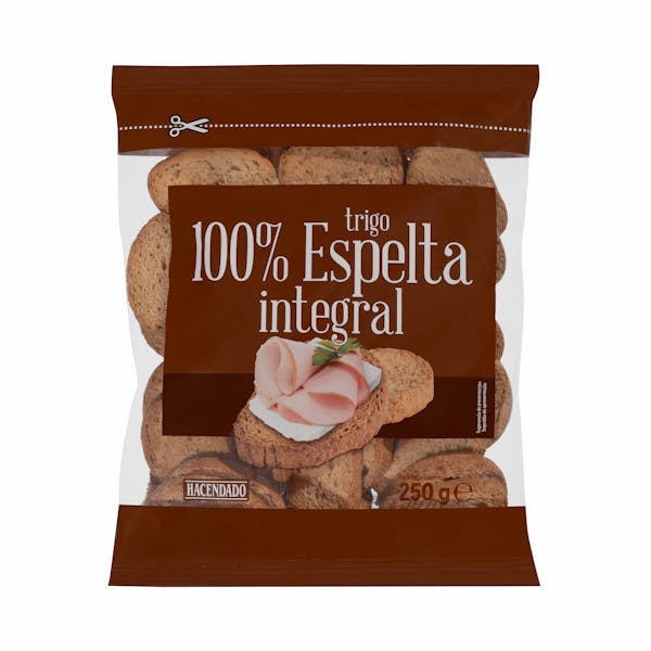 Imagen de Pan tostado 100% espelta integral Hacendado