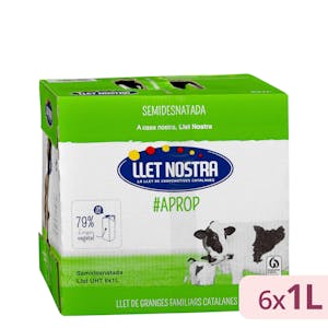 Leche semidesnatada Llet Nostra