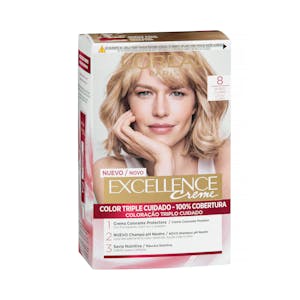 Coloración permanente L'Oréal 8 rubio claro