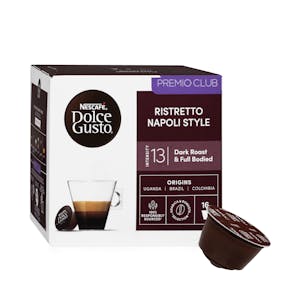 Café en cápsula ristretto napoli Dolce Gusto