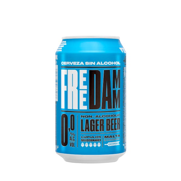 Cerveza sin gluten 0,0% sin alcohol Free Damm