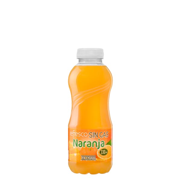 Refresco de naranja Hacendado sin gas