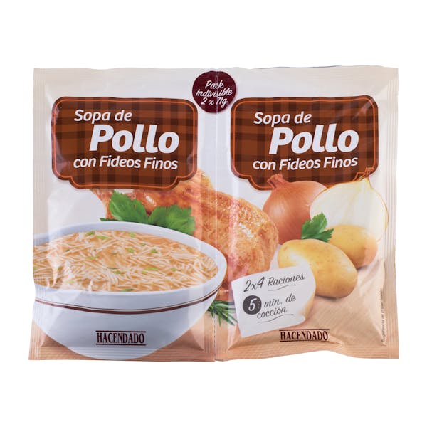 Sopa De Pollo Hacendado Con Fideos Finos Mercadona Compra Online