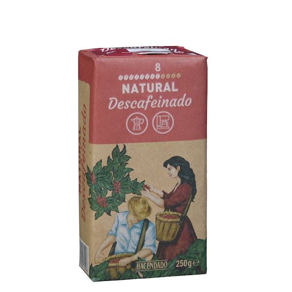 Café molido descafeinado Hacendado