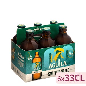 Cerveza 0,0% sin alcohol El Águila sin filtrar