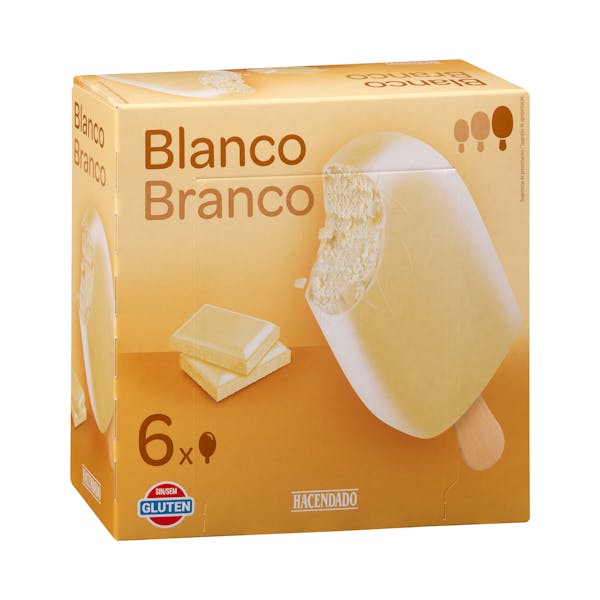 Helado blanco Hacendado