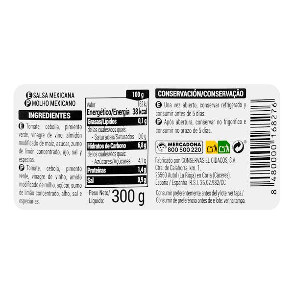 Salsa Mexicana Hacendado