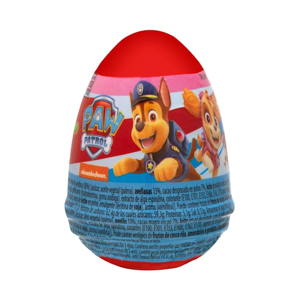 Huevo sorpresa disquitos con crema de avellana