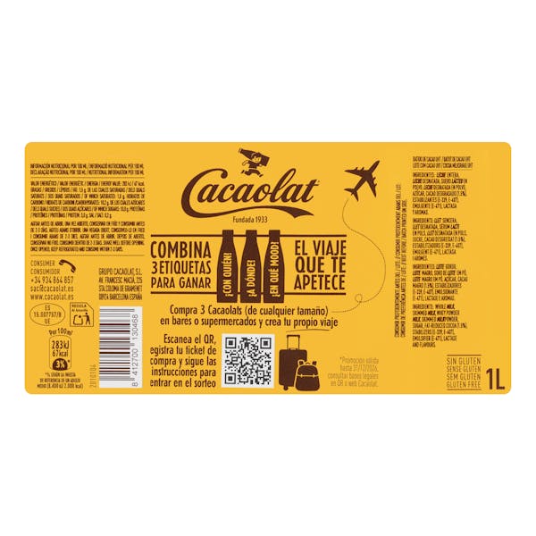 Batido de cacao Cacaolat