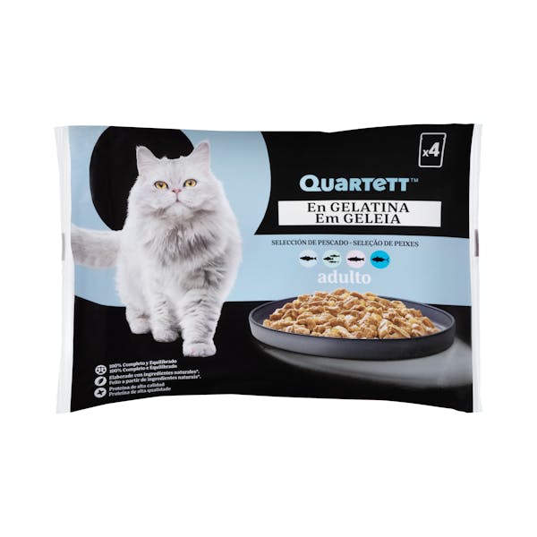 Imagen de Gelatina gato adulto selección de pescado Quartett