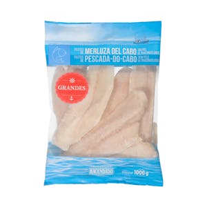 Deep-frozen skinless large hake of Cape fillets Hacendado