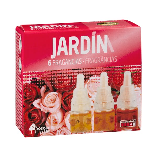 Recambio ambientador eléctrico Jardín 6 fragancias Bosque Verde