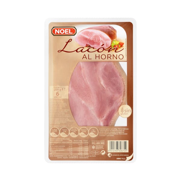 Lacón al horno Noel lonchas