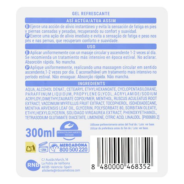 Etiqueta / ingredientes