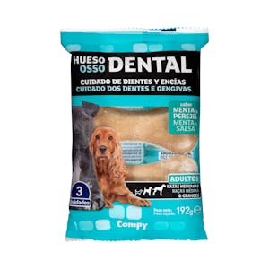 Hueso dental perro adulto sabor menta y perejil Compy