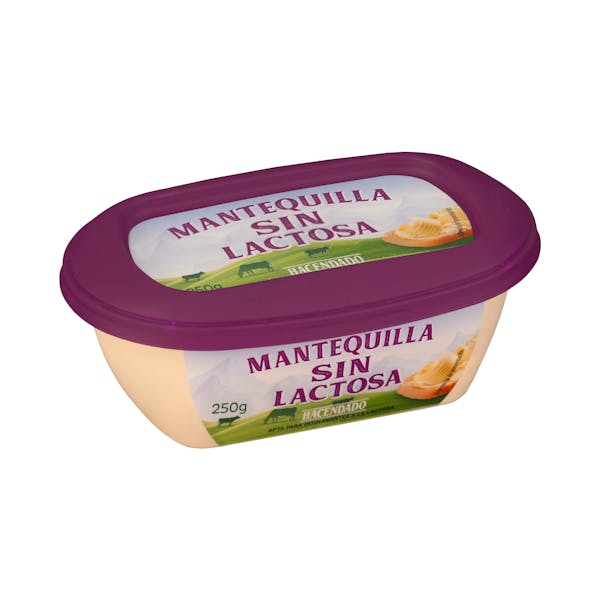 Mantequilla sin lactosa Hacendado