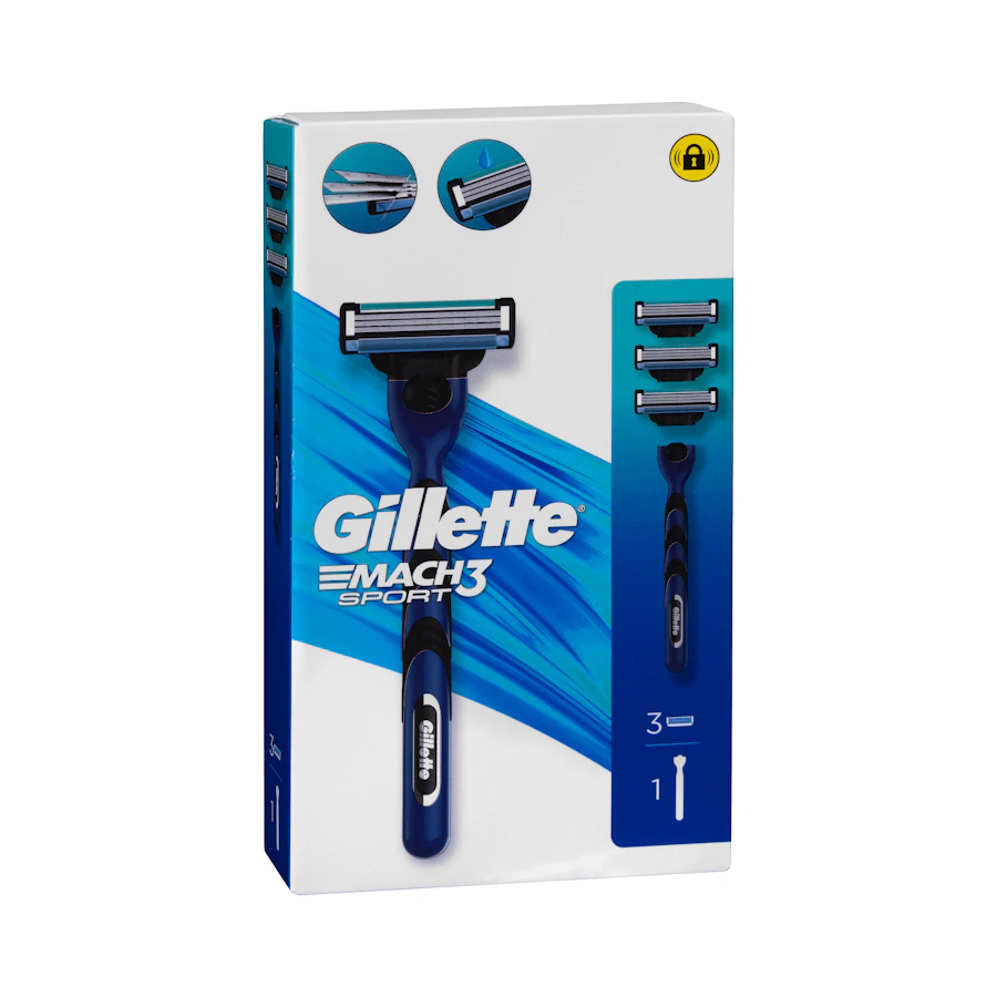 Maquinilla de afeitar recargable Gillette Mach Sport 3 hojas – Mercadona – صورة المنتج