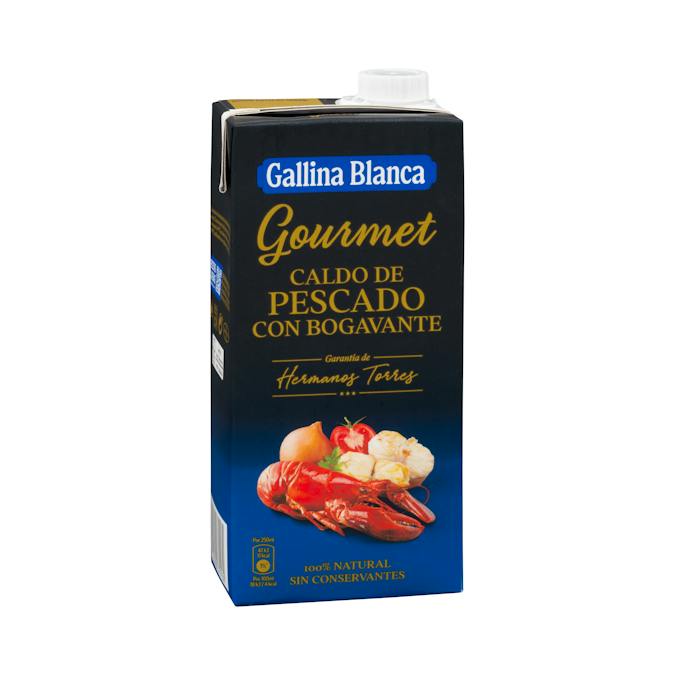 Caldo de pescado con bogavante Gourmet Gallina blanca