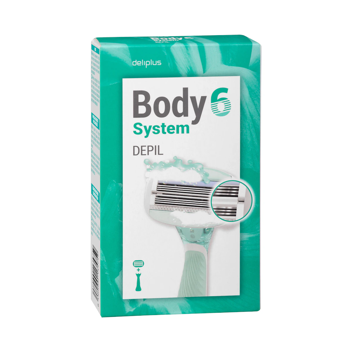 Maquinilla depilación recargable Deliplus Body System 6 hojas – Mercadona – صورة إعلانية للمنتج