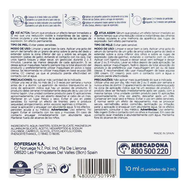 Etiqueta / ingredientes
