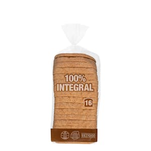 Pan de molde 100% integral Hacendado