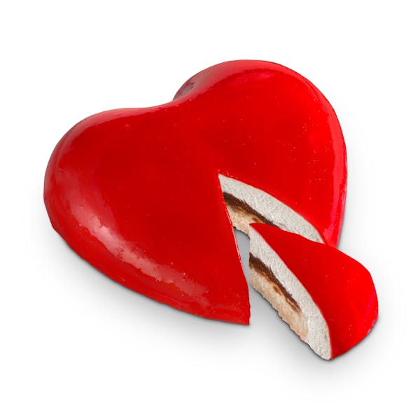 Imagen de Tarta corazón crujiente San Valentín Hacendado congelada