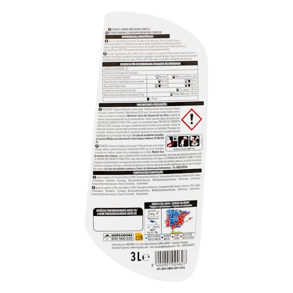Detergente ropa jabón natural de Marsella Bosque Verde líquido